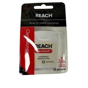Reach Cleanburst Cinnamon Waxed Dental Floss 55 Yd